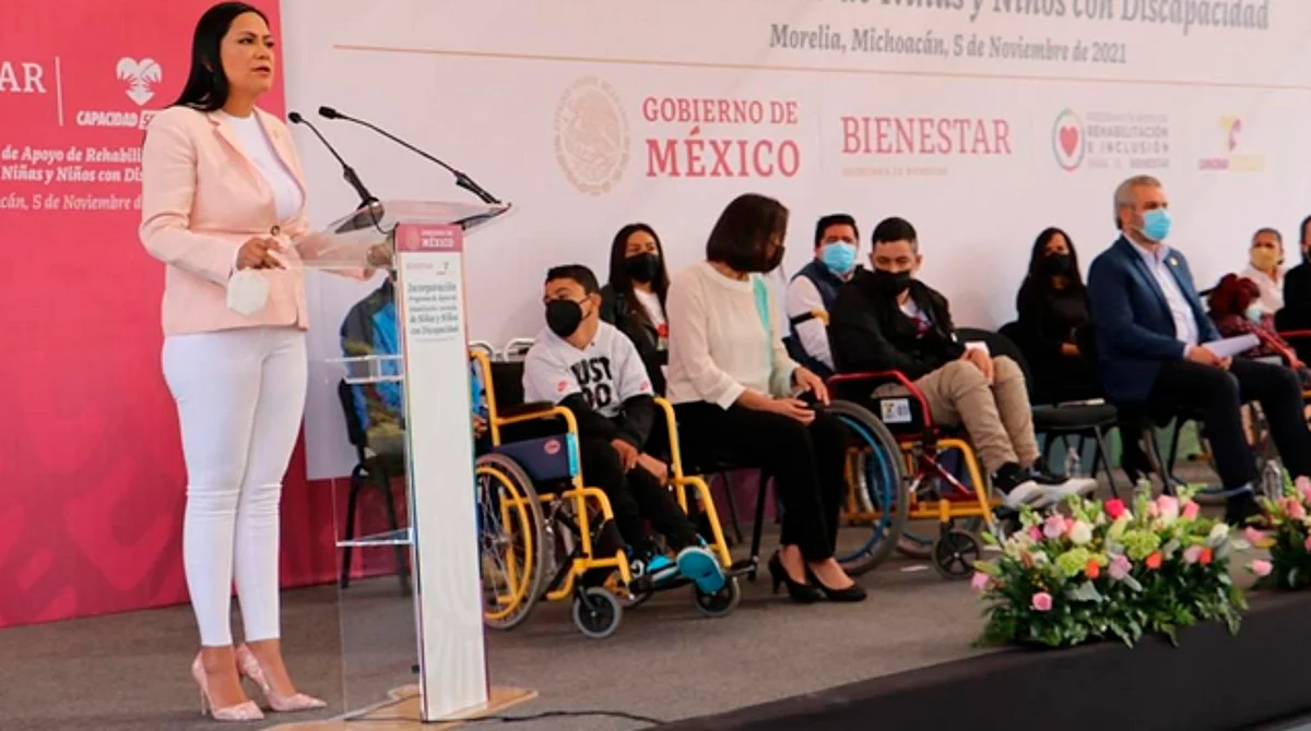 Michoacán: 20 mil niños con discapacidad reciben Pensión Bienestar: Ariadna Montiel
