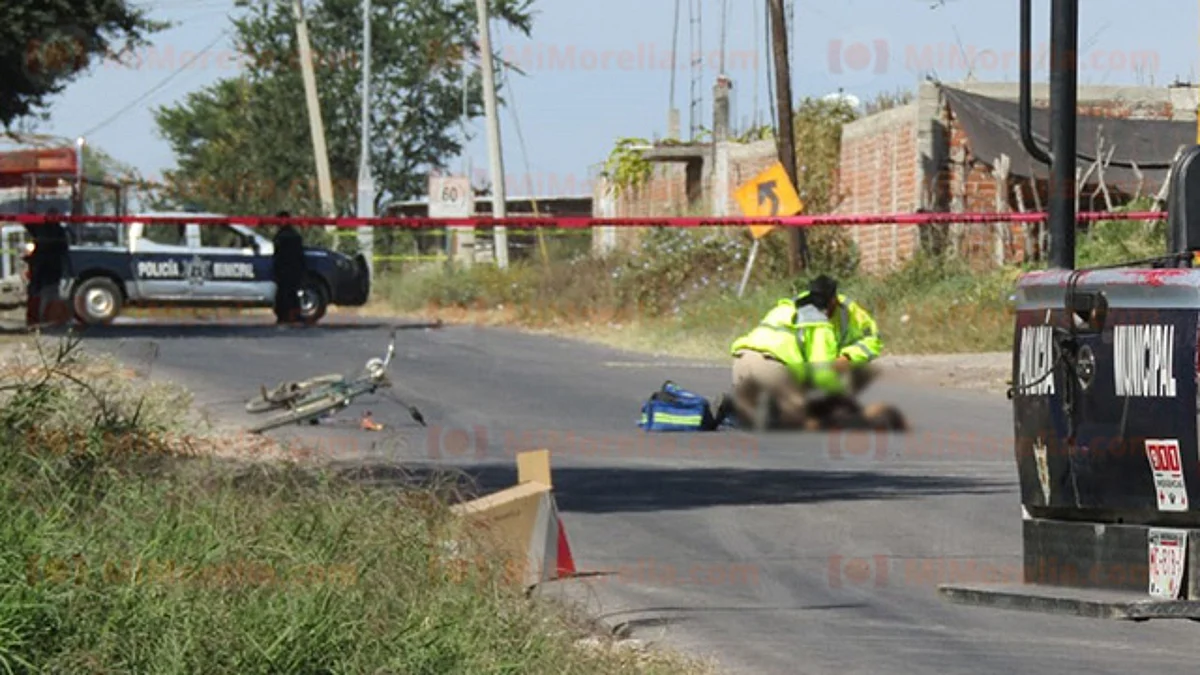 Asesinan a tiros a mujer cuando viajaba en una bicicleta, en Zamora