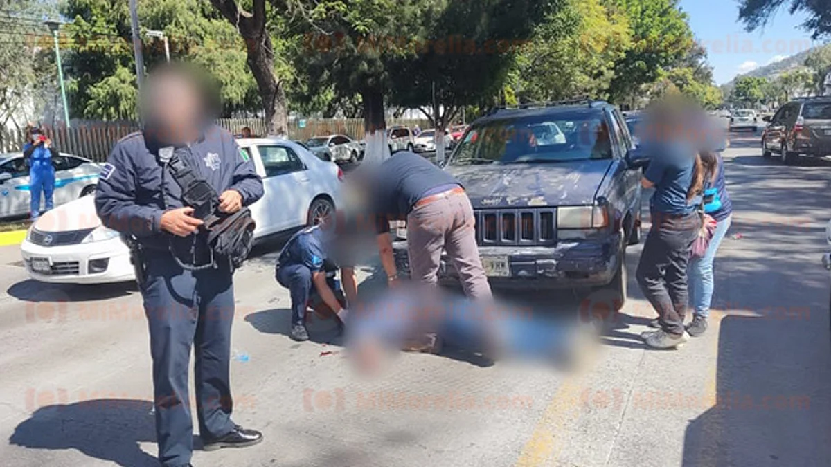 Atropellan a peatón a las afueras del IMSS de Camelinas, en Morelia