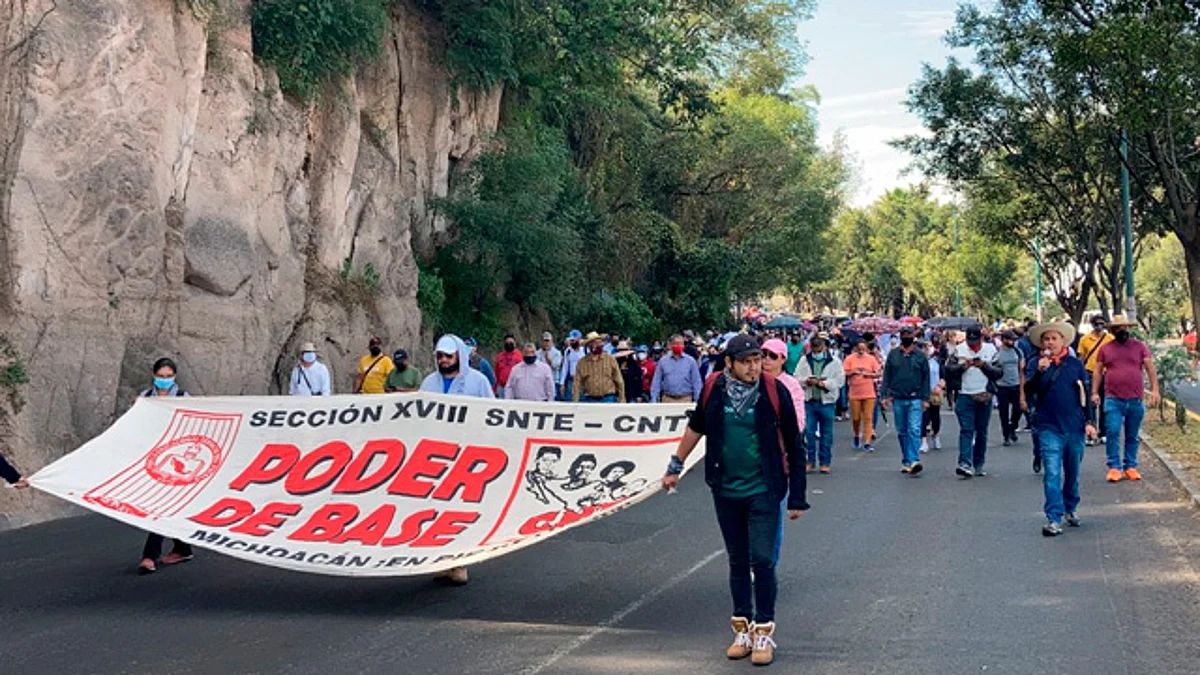 CNTE se manifestaría en sede de la visita de AMLO a Michoacán
