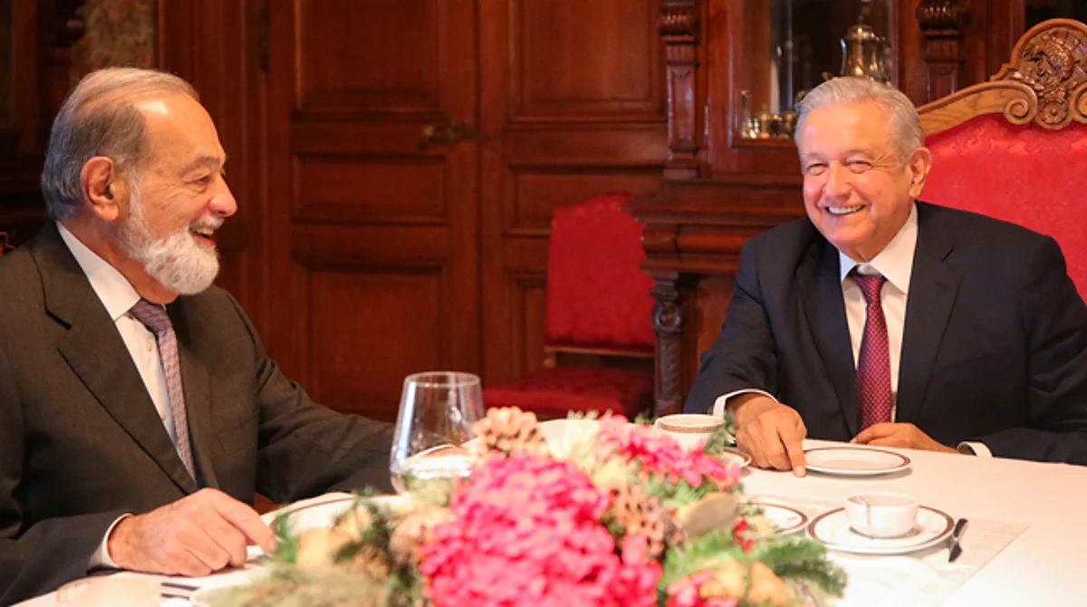 AMLO desayuna con Slim