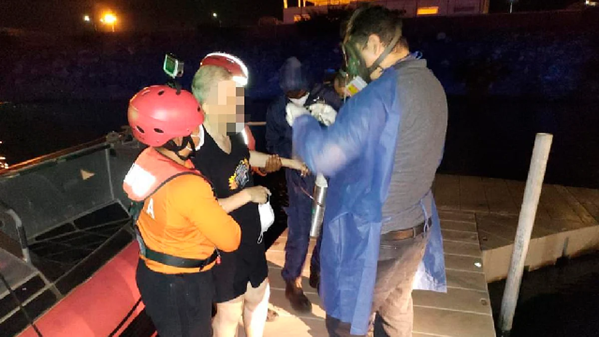 Activaron los protocolos establecidos para salvaguardar la vida humana en el mar,