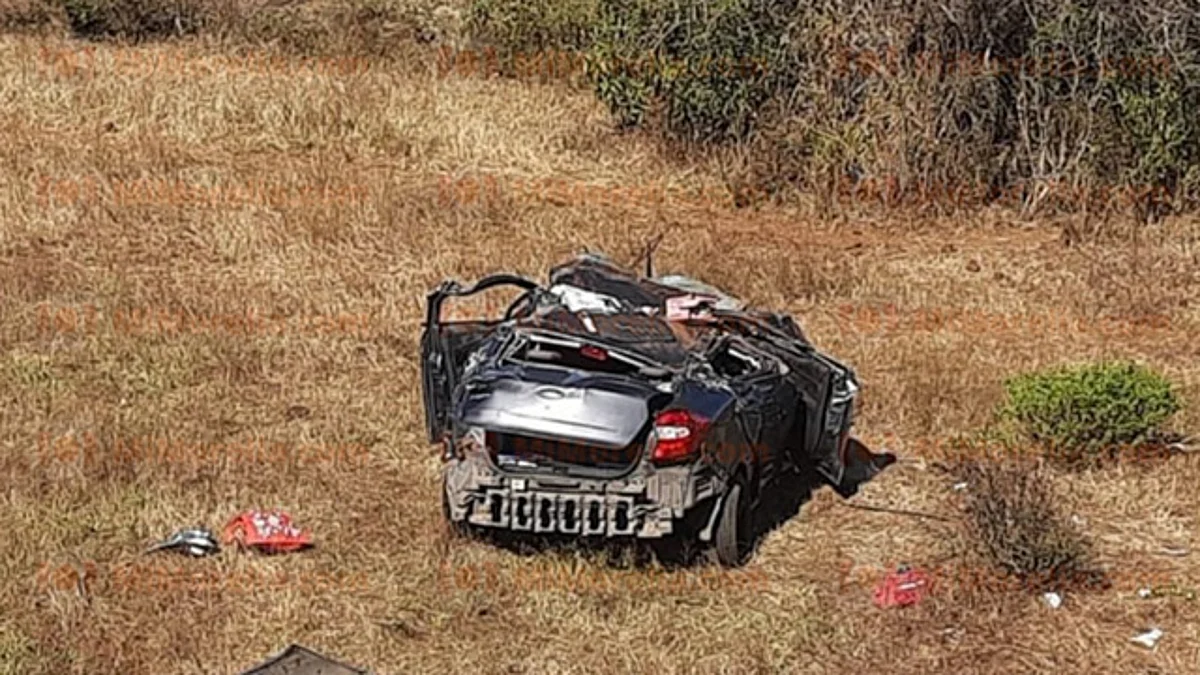 Volcadura de auto deja un muerto en la autopista Pátzcuaro-Cuitzeo