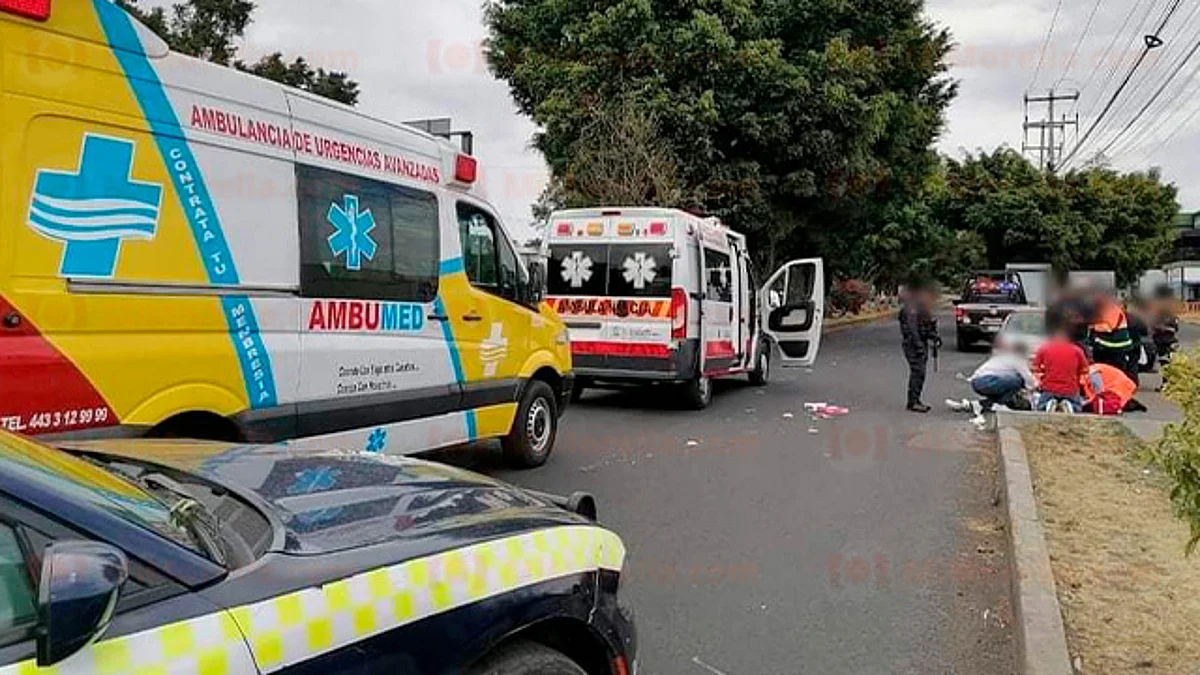 Morelia: dos menores caen de vehículo en movimiento en Calzada La Huerta