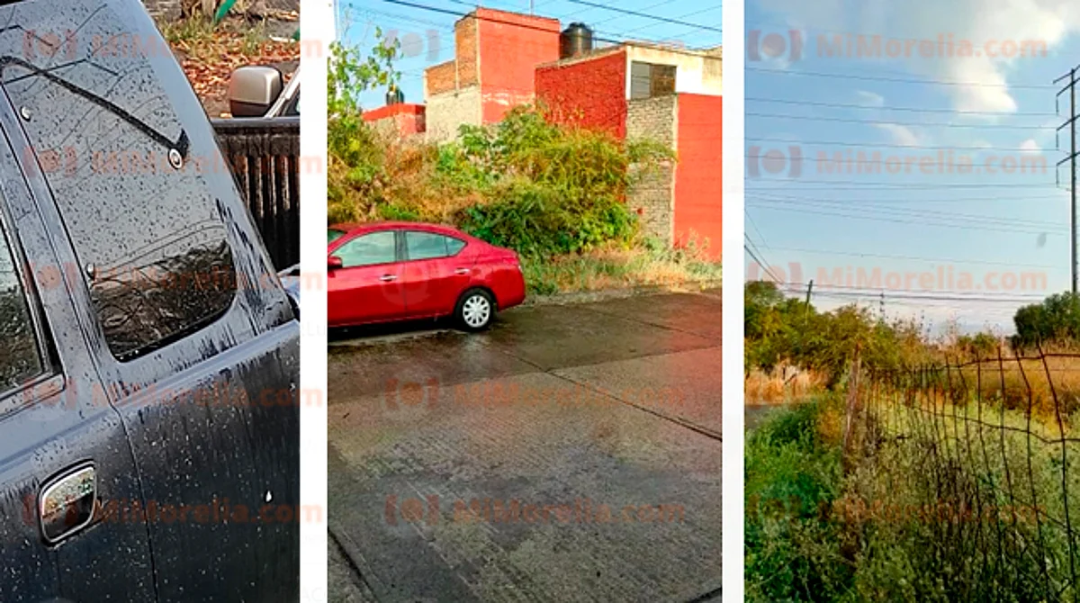 Llueve al poniente de Morelia y se siente más frío