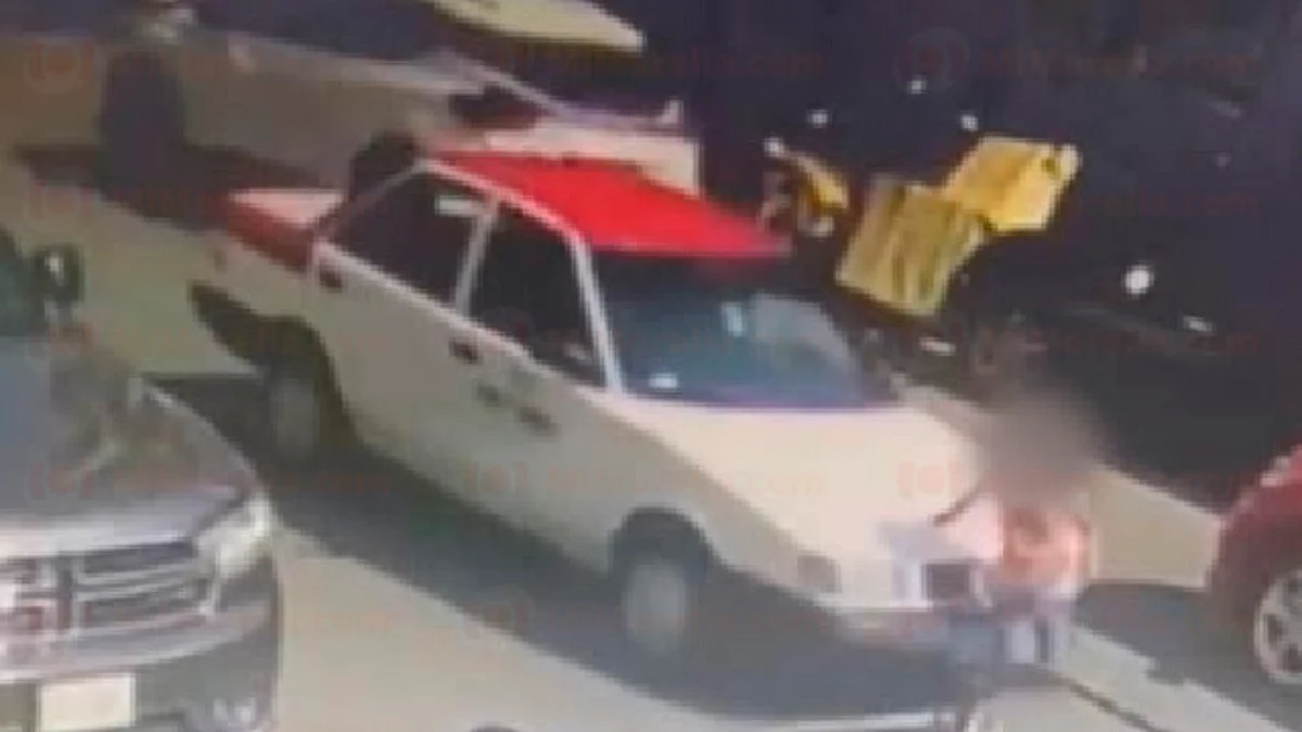 Niña es arrollada por un taxi, pero sobrevive
