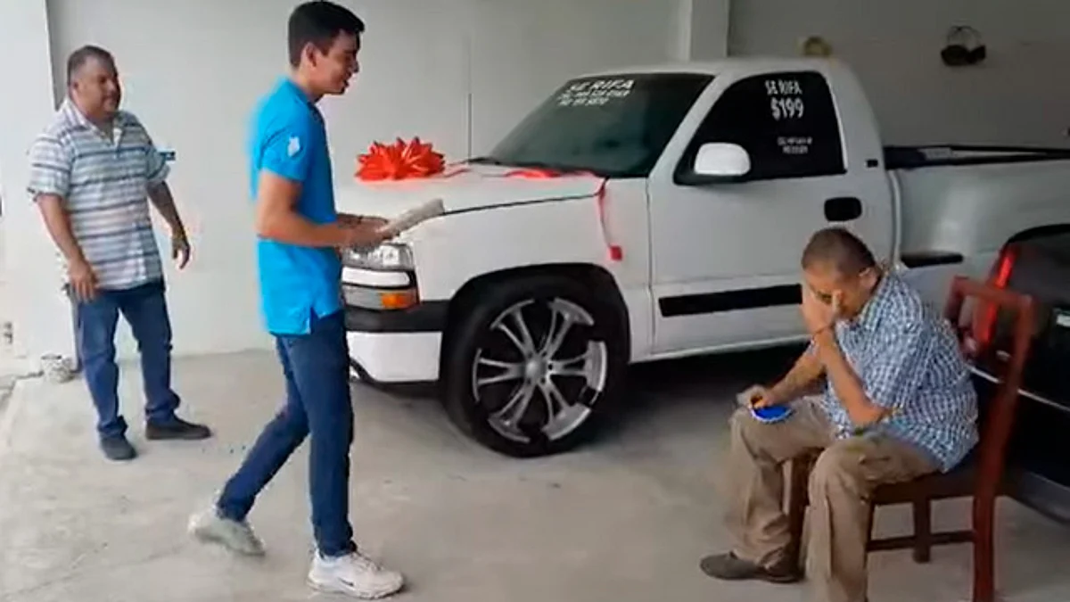 Hombre con cáncer rifa su camioneta, al final recibe grata sorpresa