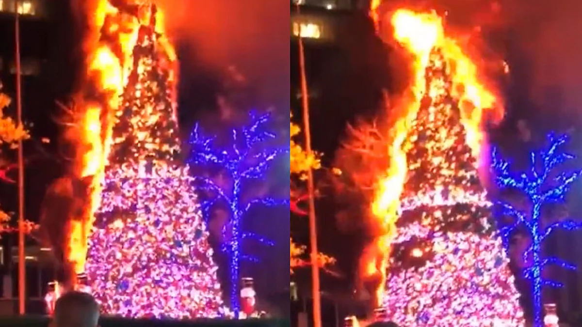 Indigente prende fuego a famoso árbol de Navidad de Nueva York