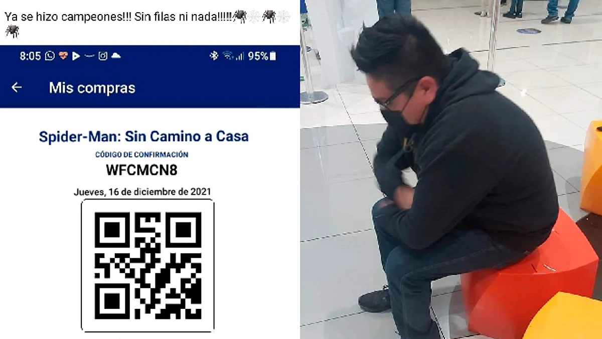 El joven realizó la compra para cuatro personas