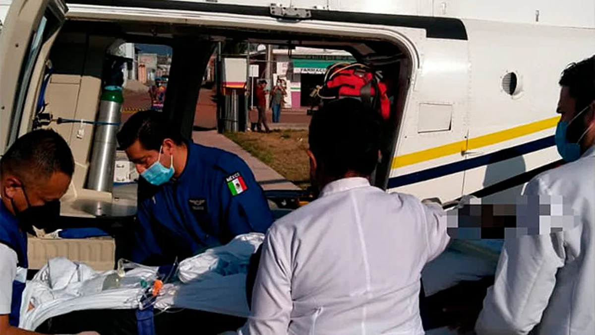 La SSP continúa con trabajo en favor de la sociedad, por ello se utiliza las aeronaves del gobierno del estado para atender las urgencias médicas ciudadanas