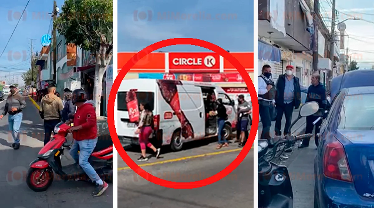 Red Cola regala refrescos durante bloqueo y choque en Morelia