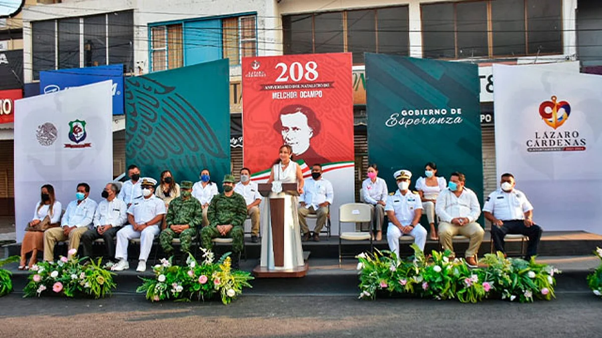 Autoridades de Lázaro Cárdenas rememoran legado de Melchor Ocampo