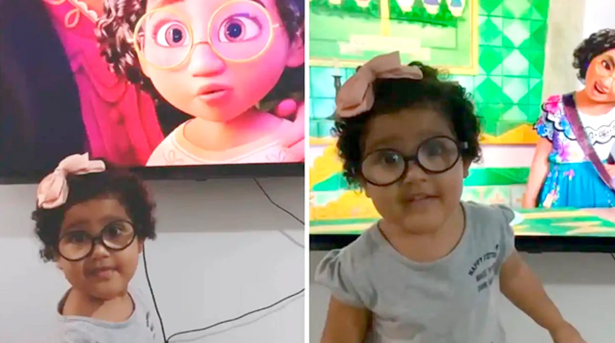 “¡Soy yo, mamá!”; niña enternece al notar parecido con Mirabel de Encanto