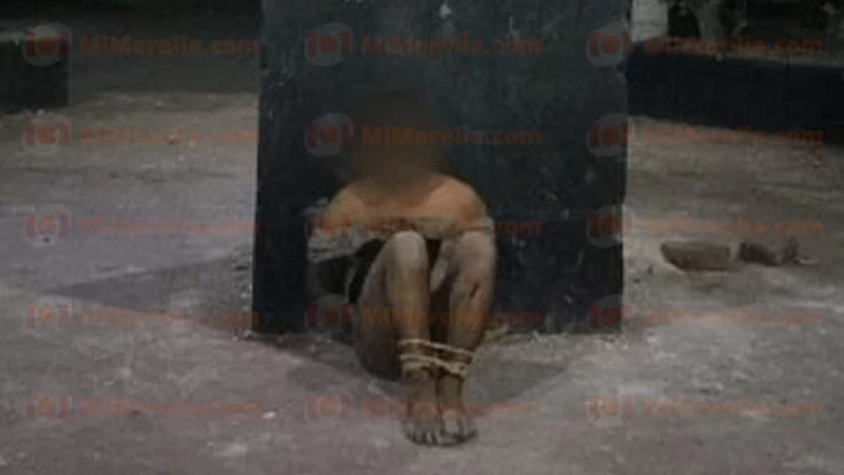 Michoacán: por ratero, vecinos lo dejan amarrado junto a monumento