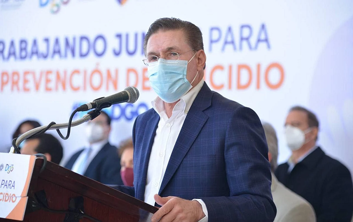 Ahora gobernador de Durango da positivo a Covid-19 por segunda vez