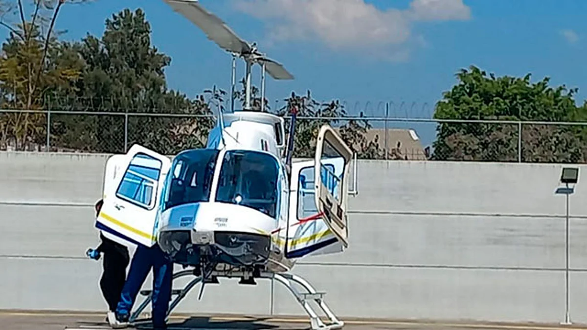 Trasladan por helicóptero a hospital de Charo a menor de 5 años
