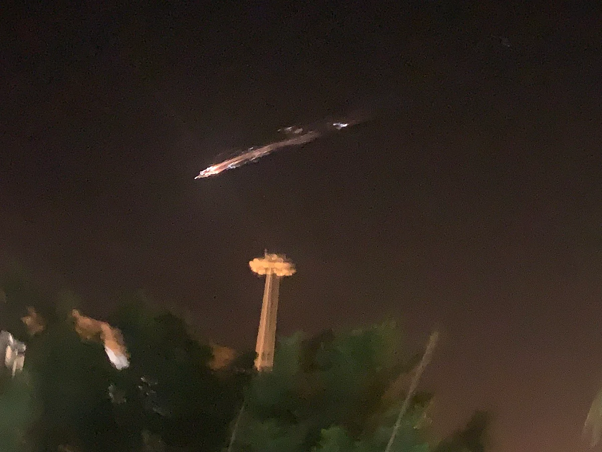 No era un meteorito lo que se vio esta madrugada en México, sino El Falcon 9