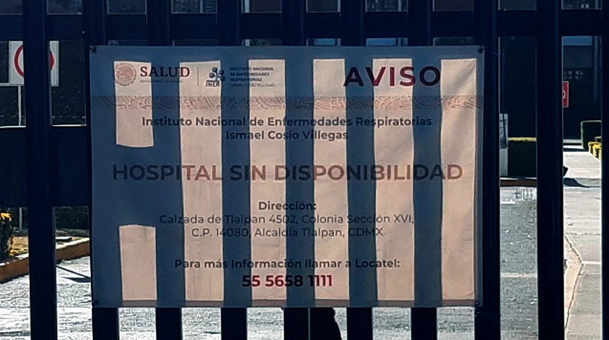 Otra vez el INER se encuentra a su máxima capacidad de pacientes con Covid-19