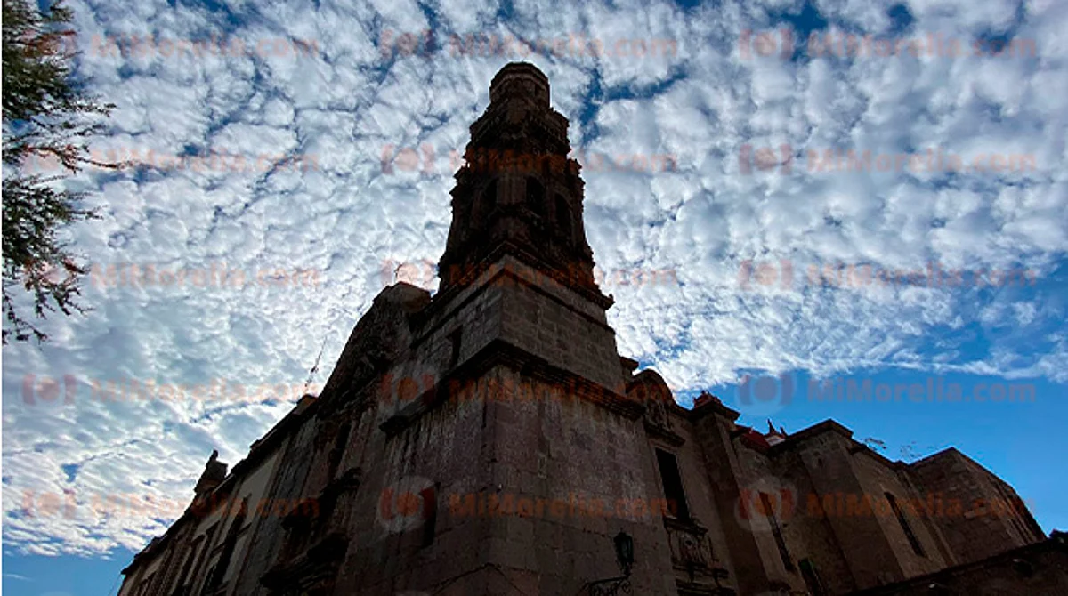 Prevalecerá cielo nuboso en Morelia este jueves