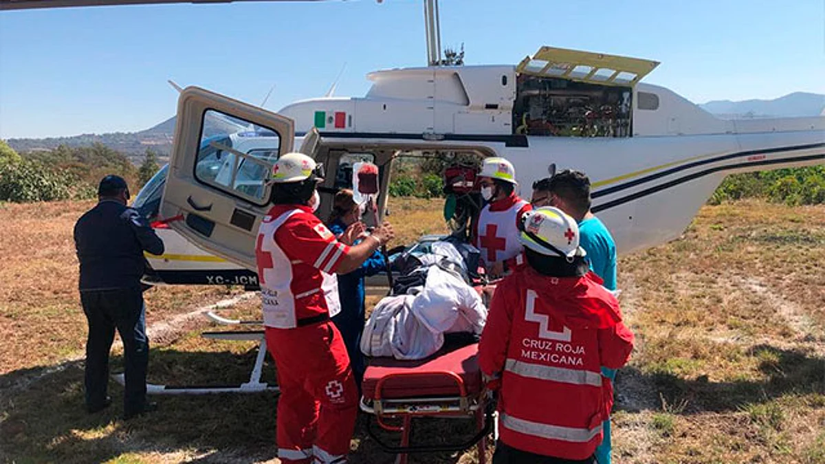 Morelia: Trasladan por helicóptero a una menor para su atención médica