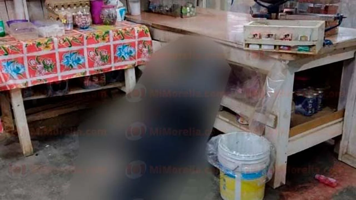 Asesinan a abuelito en una tienda de abarrotes en Pátzcuaro