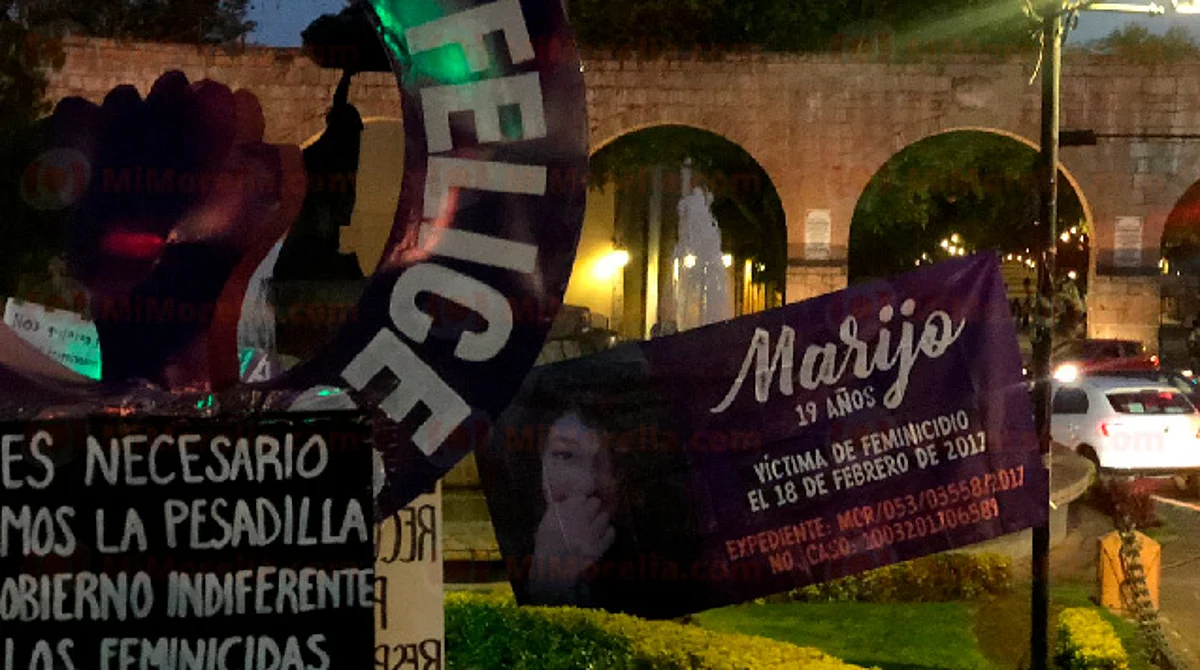De manera pacífica, se manifiestan para exigir justicia por Marijo en Morelia