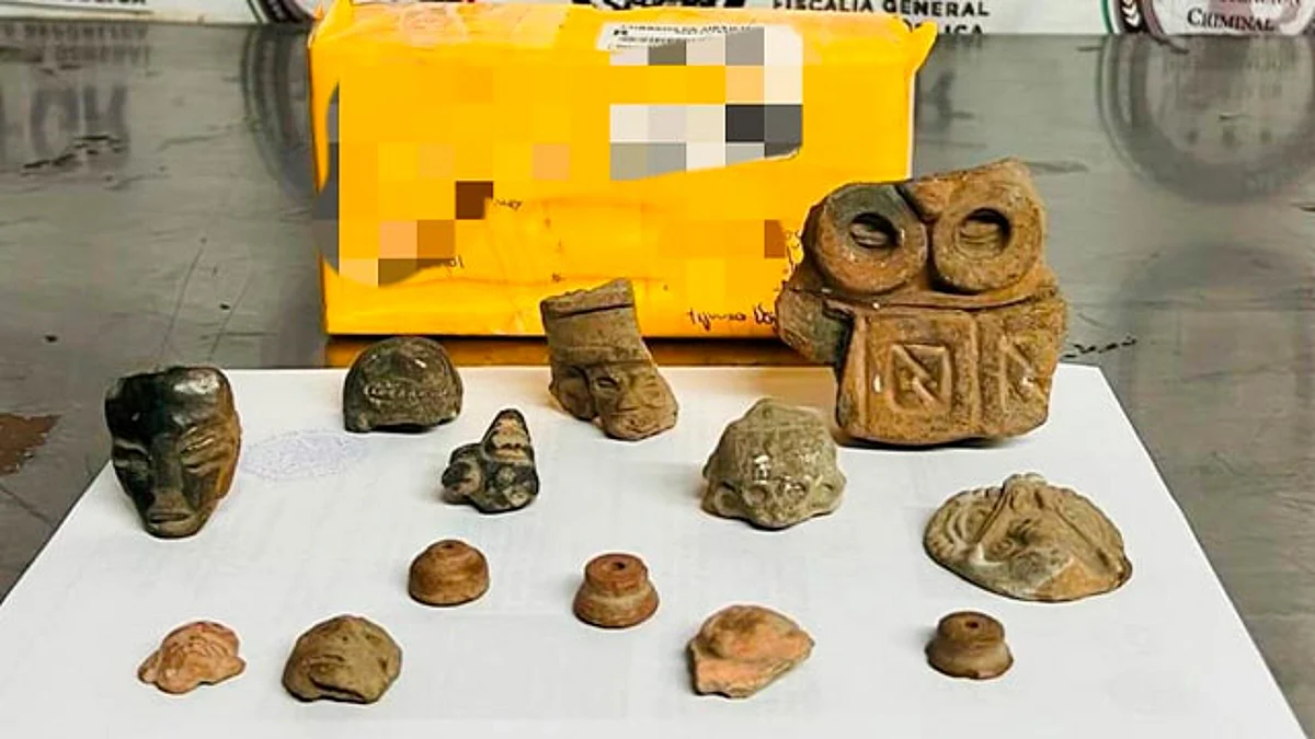 Aseguran piezas de la época prehispánica, en su mayoría de la Cultura Teotihuacana