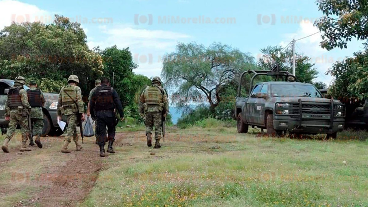 Se registra enfrentamiento entre militares y delincuentes en Indaparapeo