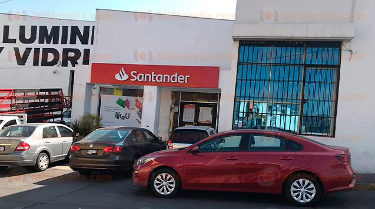 Sujeto armado amaga a empleado y roba más de 18 mil pesos en banco de Morelia