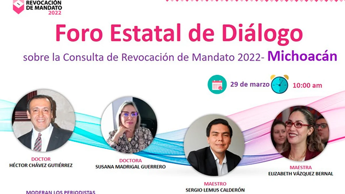 INE realiza foro estatal de diálogo en el marco de revocación de mandato