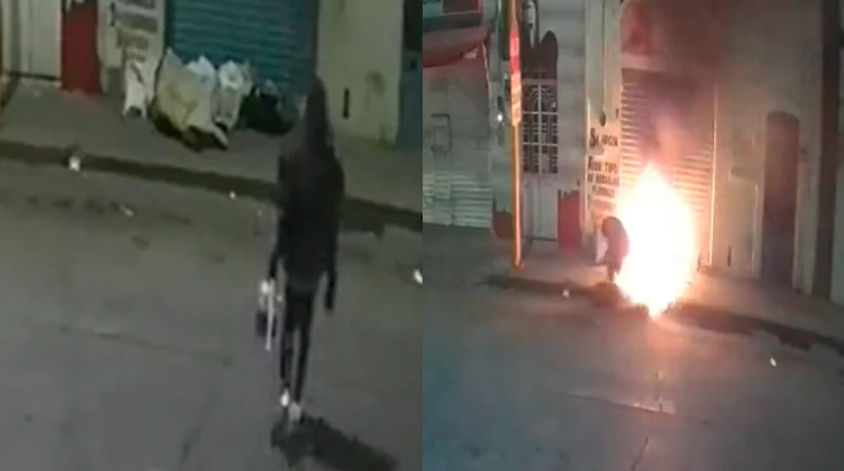 Joven le prende fuego a indigente, en Aguascalientes