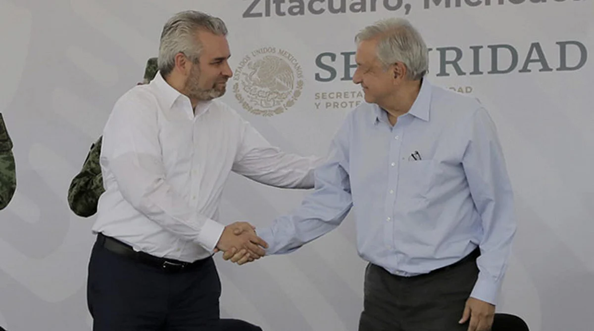 El presidente indicó que se tiene una buena relación con el gobernador de Michoacán
