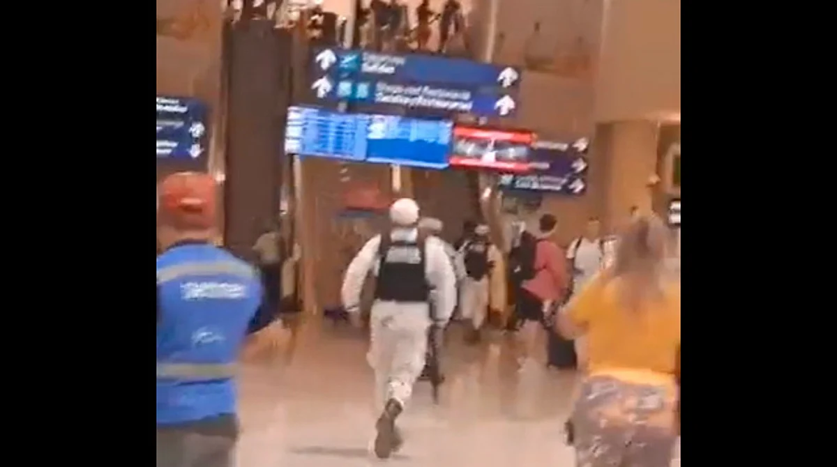 Reportan balacera en aeropuerto de Cancún