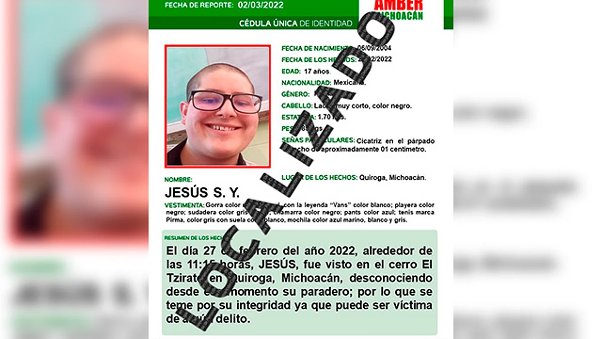 Confirman localización con vida de seminarista Jesús luego de 8 días desaparecido