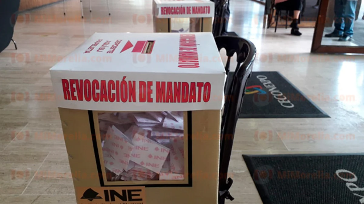 Michoacán, con participación del 14.16% en la Revocación de Mandato