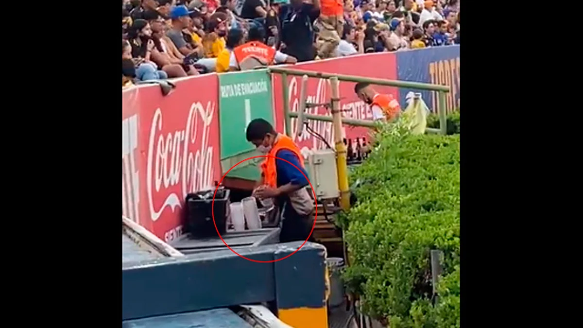 Captan a vendedor que rebaja cerveza con agua en 'El Volcán'