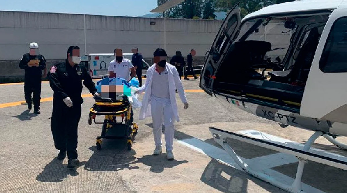 Trasladan en helicóptero a paciente de gravedad de hospital de Zitácuaro a Charo