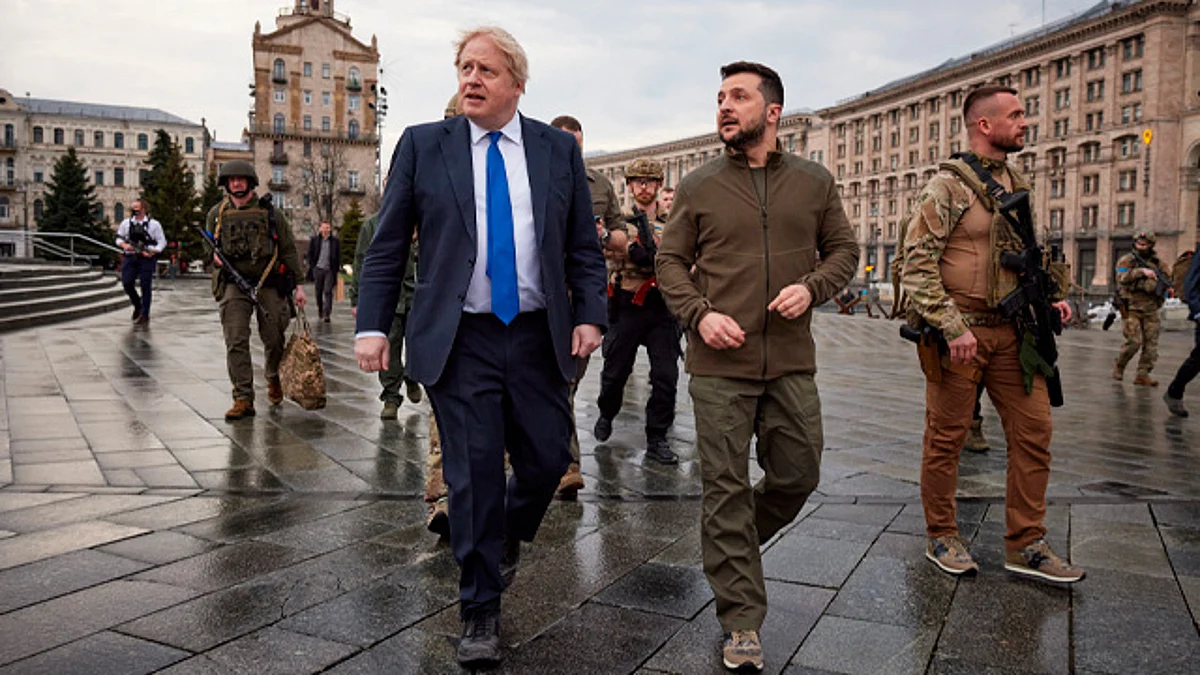 Primer ministro británico se reúne con Volodimir Zelenski en Kiev; le ofreció apoyo militar