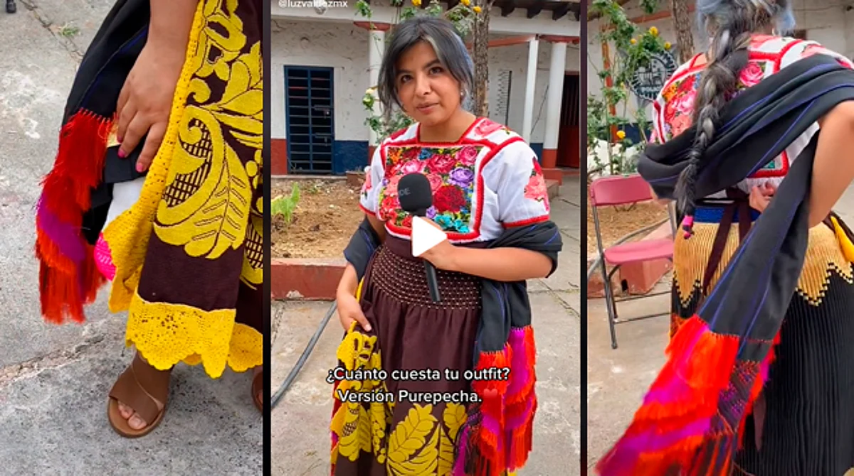Michoacana hace trend del outfit en TikTok y el total es de casi $20 mil