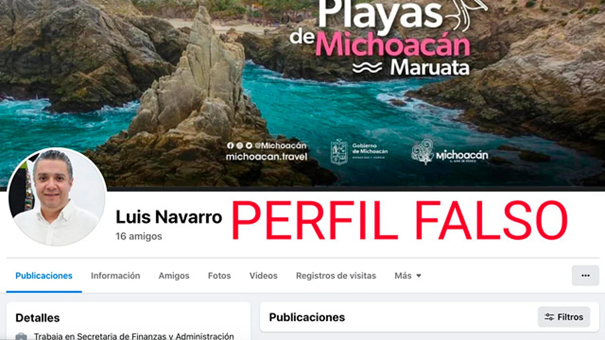 Clonan en redes sociales identidad de Luis Navarro, secretario de Finanzas