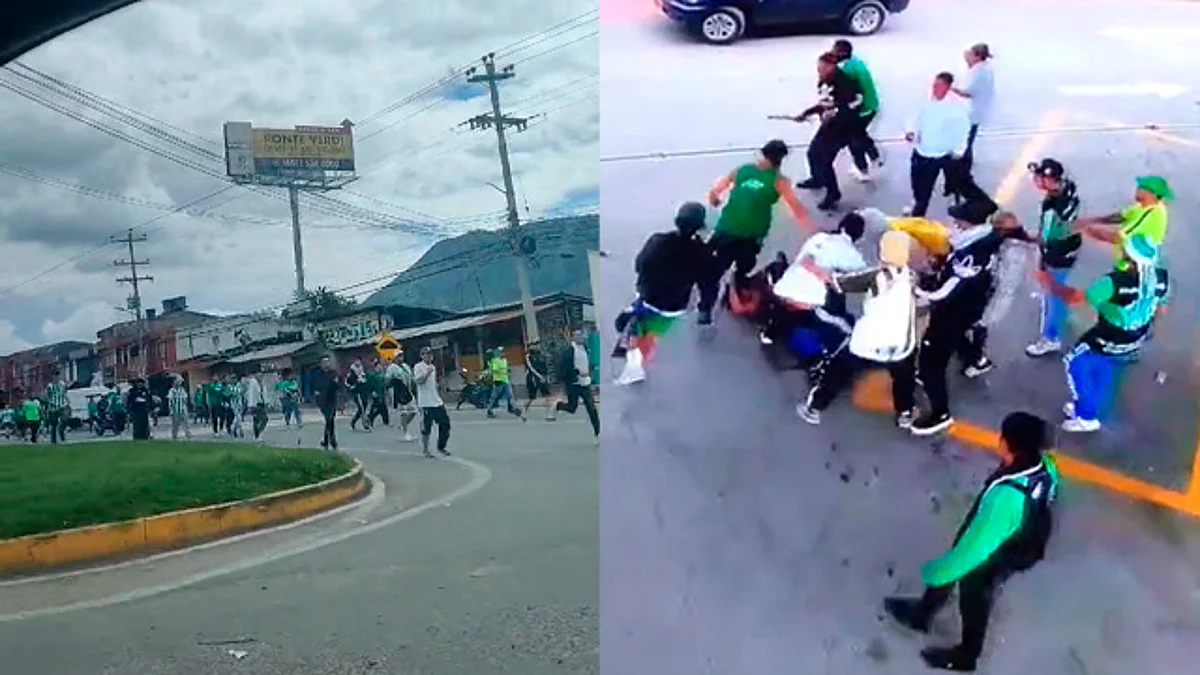 Se enfrentan aficionados de fútbol, ahora en Colombia; hay dos heridos graves