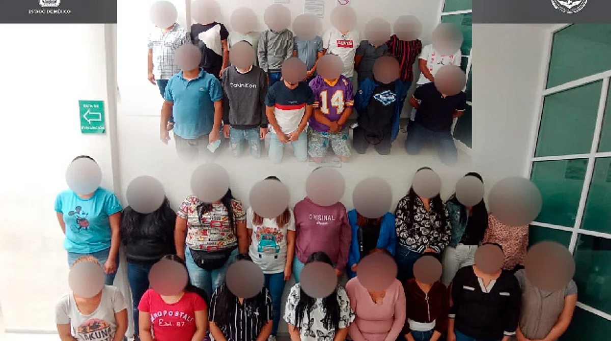 La mayoría de los detenidos son jóvenes de entre 20 y 30 años de edad, 17 son mujeres