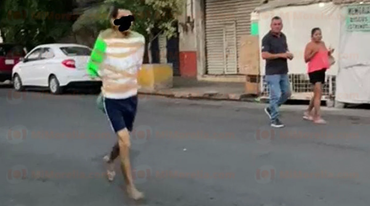 ¡No escarmientan! Amarran y exhiben a presunto ladrón en Apatzingán