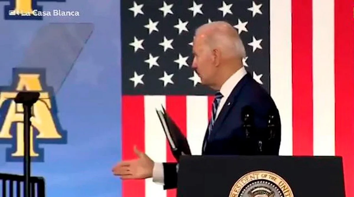 Joe Biden dio un discurso en la Universidad Estatal Técnica y Agrícola de Carolina del Norte