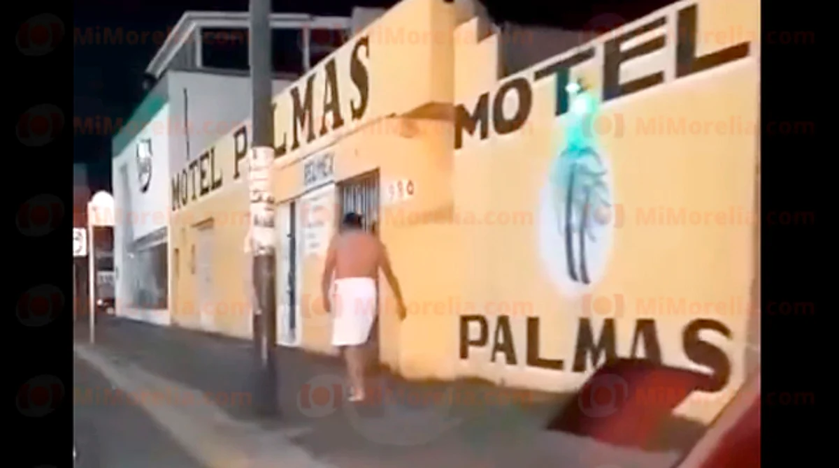 Sale de motel en Morelia sin ropa; dicen que lo robaron