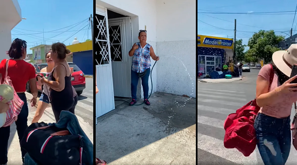 Mujer moja a turistas que están en la sombra de un árbol de “su propiedad”