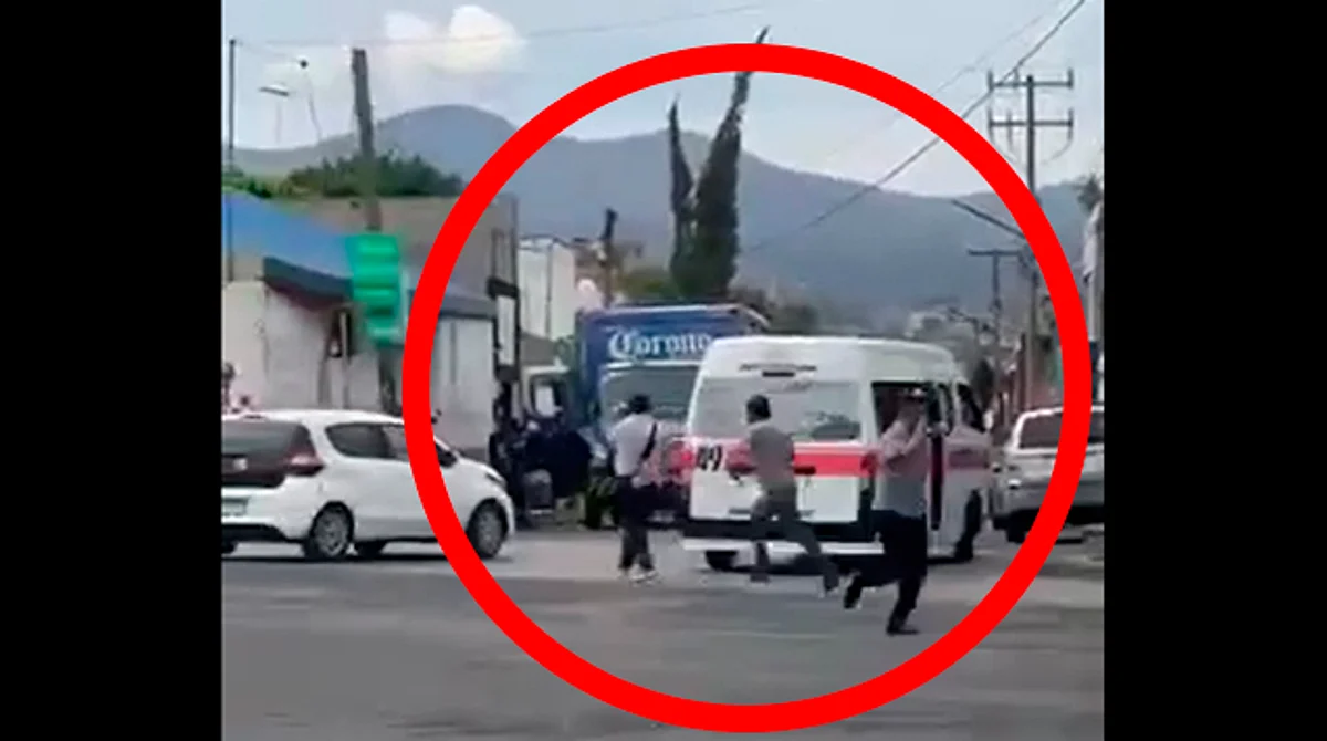 En el video se muestra cómo algunas personas corren al camión y toman posesión de él