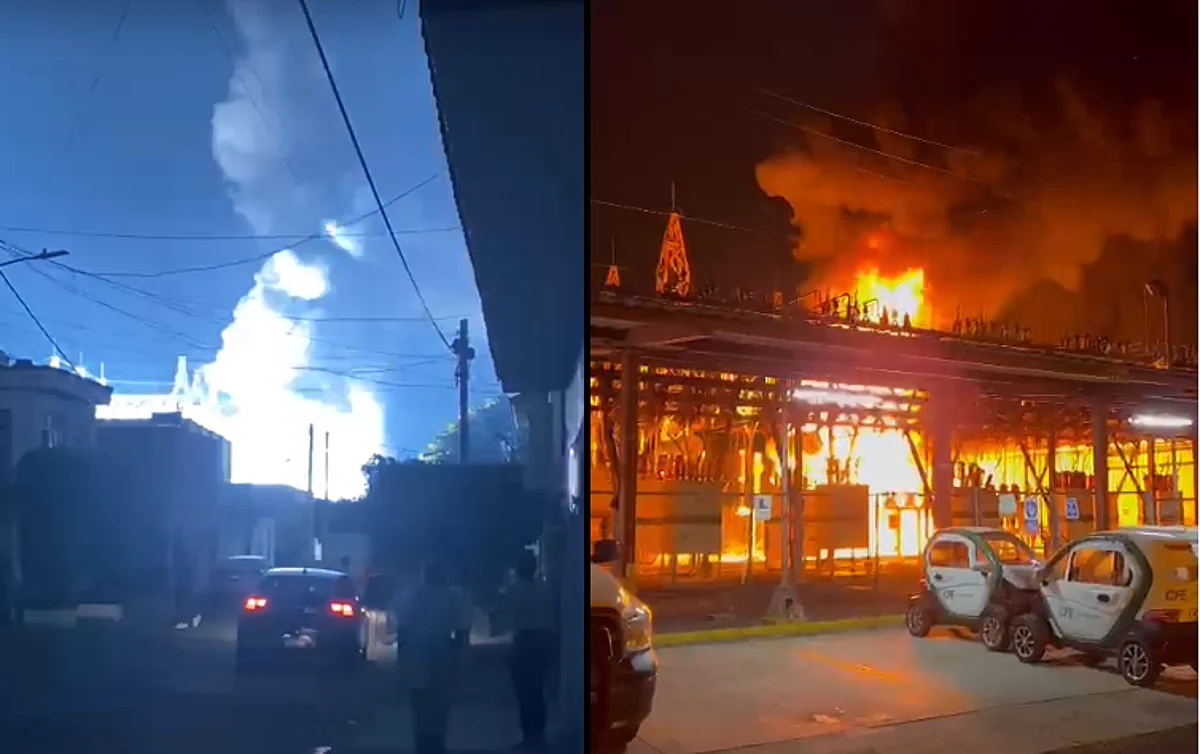 primeros reportes indican que por la explosión de un transformador se inició el fuego en la planta de la CFE
