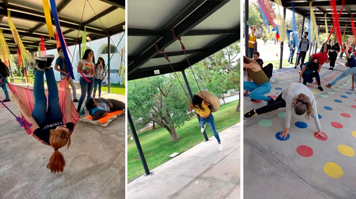 Ponen columpios y twister en CU