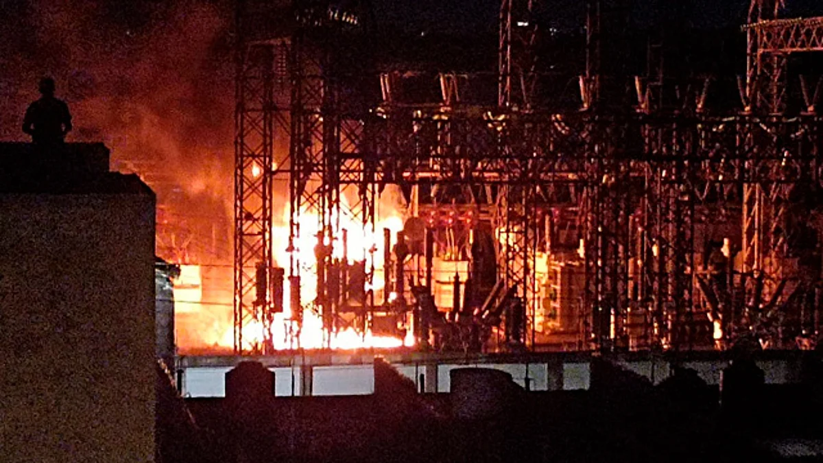 Se incendia subestación eléctrica de la colonia Industrial